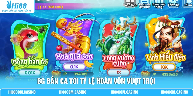 BG Bắn Cá | Khám Phá 3 Ngư Trường Săn Hũ Lớn 500 Triệu BG bắn cá với tỷ lệ hoàn vốn vượt trội