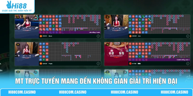 MT Trực Tuyến - Khám Phá Sảnh Cược Casino Đỉnh Cao Tại Hi88 MT trực tuyến mang đến không gian giải trí hiện đại