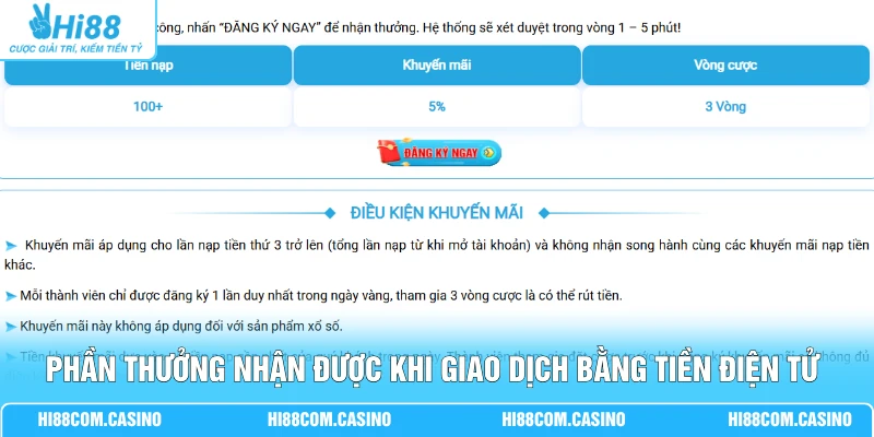 Nạp Tiền USDT Hi88 - Tặng Ngay Thưởng 0.6% Không Giới Hạn Phần thưởng nhận được khi giao dịch bằng tiền điện tử tại Hi88