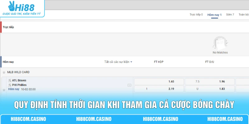 Cá Cược Bóng Chày - Chi Tiết 4 Loại Kèo Tại Sảnh Thể Thao Quy định tính thời gian khi tham gia cá cược bóng chày