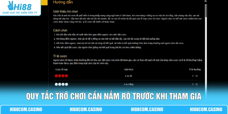 Xóc Đĩa | Giao Diện 3D Sắc Nét Tỷ Lệ Thưởng 1 Ăn 95 Siêu Hot Quy tắc trò chơi cần nắm rõ trước khi tham gia